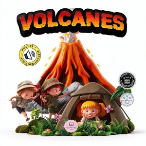 Earthquake Volcano Kids Book Spanish Educational Story for Ages 3-6-0