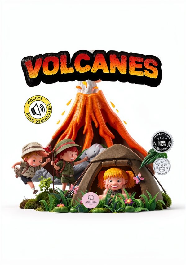 Earthquake Volcano Kids Book Spanish Educational Story for Ages 3-6-0