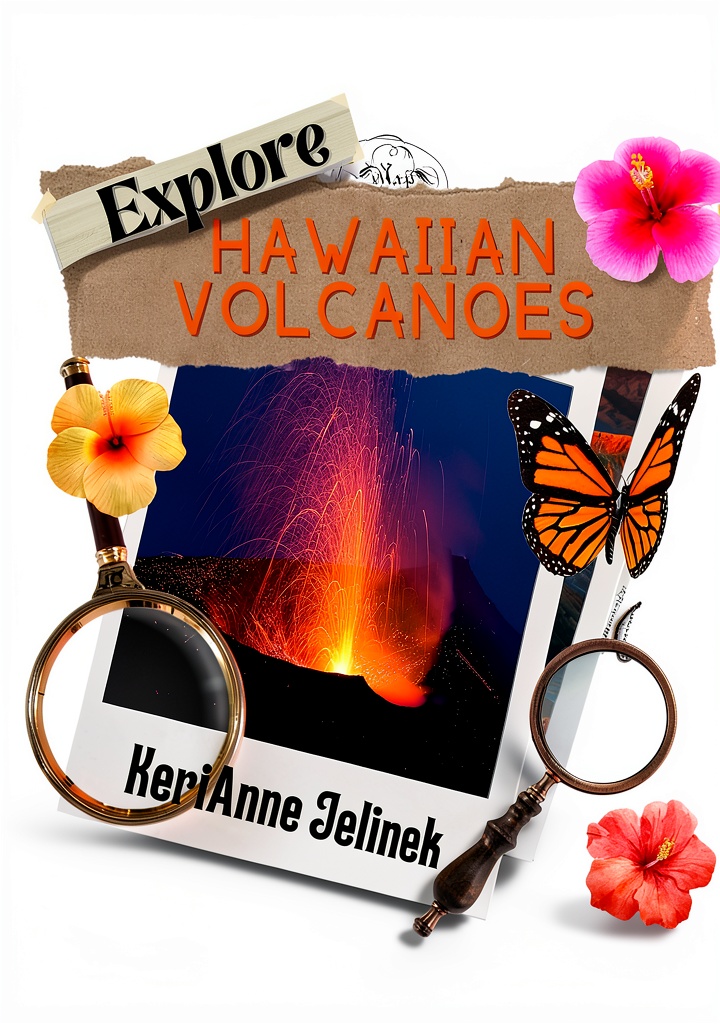 Children exploring the Earthquake and Volcano interactive Kindle book on a wooden desk