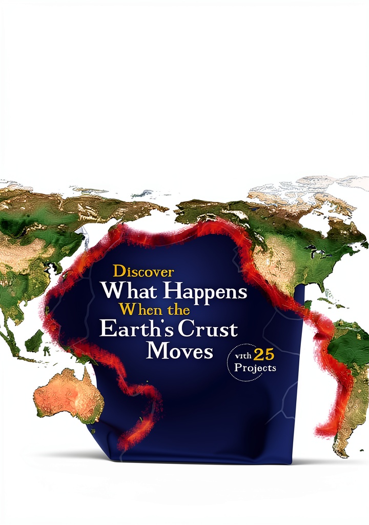 Installing Earthquake and Volcano Books for Kids, Grade 3-7, English, 205 Pages on a wooden desk