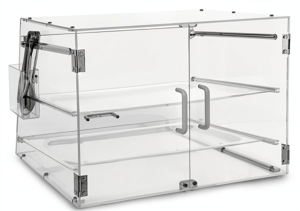 2 Tray Commercial Countertop Bakery Display Case Qmeeki Acrylic-8