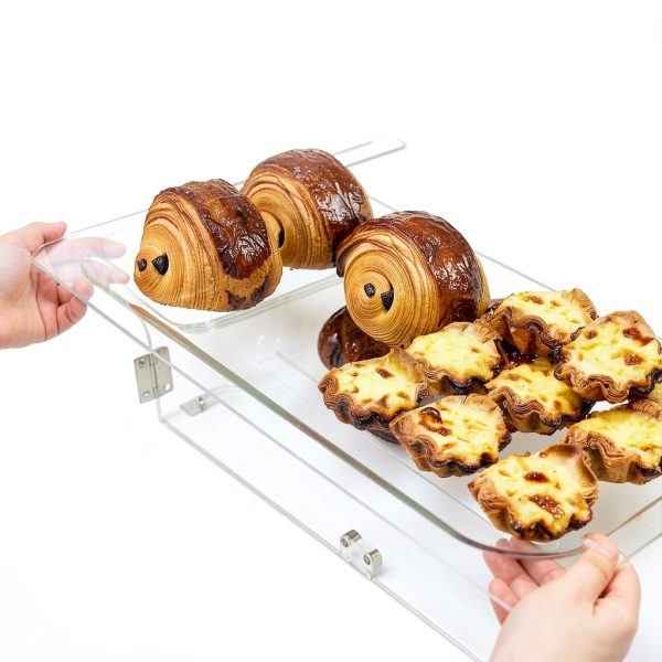 2 Tray Commercial Countertop Bakery Display Case Qmeeki Acrylic-6
