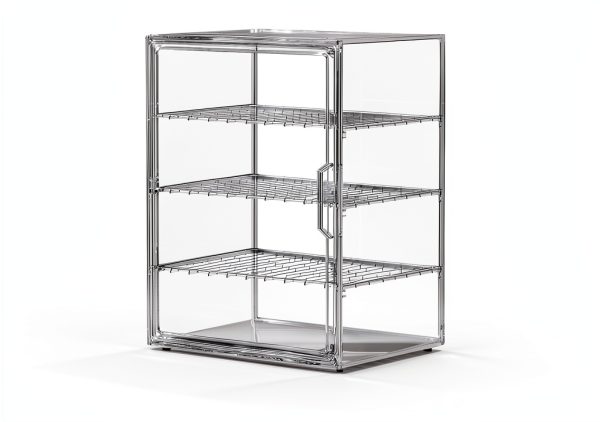 Nuovoware Transparent Bread Box 4 Layer Adjustable Display Case-2
