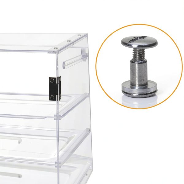 3 Tray Commercial Countertop Bakery Display Case Qmeeki Acrylic-7