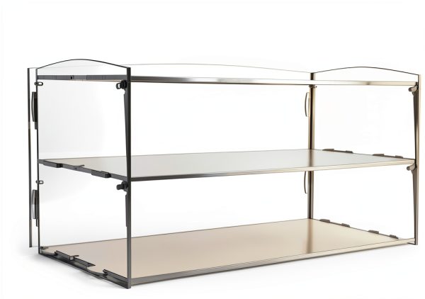 Acrylic Bakery Display Case 2‑Layer Cutora Transparent Capacity Shelf-3