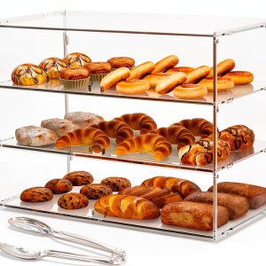 3-Tier Bakery Display Case Cityjoy Countertop Cabinet 19.5x14.9x10.2-0