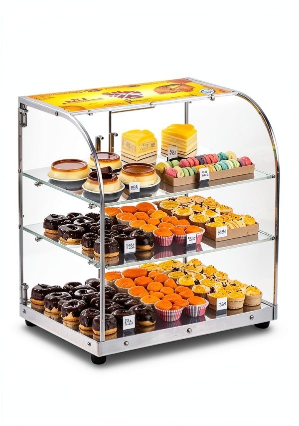 Pastry Display Case PYY 22" Acrylic Countertop with Steel Shelves-6