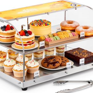 Pastry Display Case PYY 22" Acrylic Countertop with Steel Shelves-0