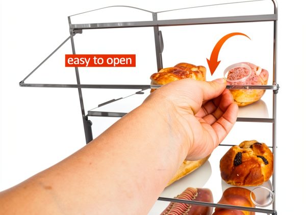 Acrylic Bakery Display Case 2‑Layer Cutora Transparent Capacity Shelf-5