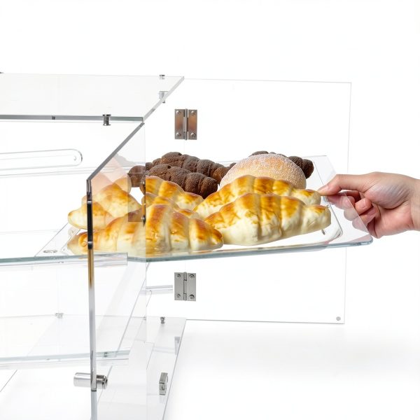 3 Tray Commercial Countertop Bakery Display Case Qmeeki Acrylic-5