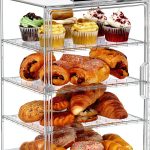 Nuovoware Transparent Bread Box 4 Layer Adjustable Display Case-0