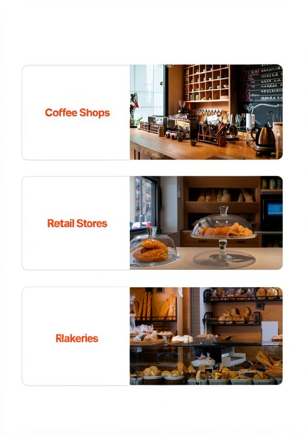 Pastry Display Case VEVOR 3‑Tier Countertop 20.7×17×16.3 Acrylic-5