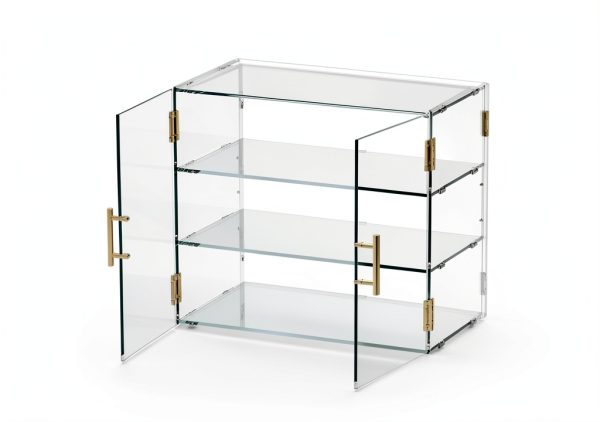 3 Tiers Clear Acrylic Counter Top Bakery Display Case 5mm high Impact PETG Panels Bread Case 19.5"X15"X10.2" Party Cake Cabinet-4
