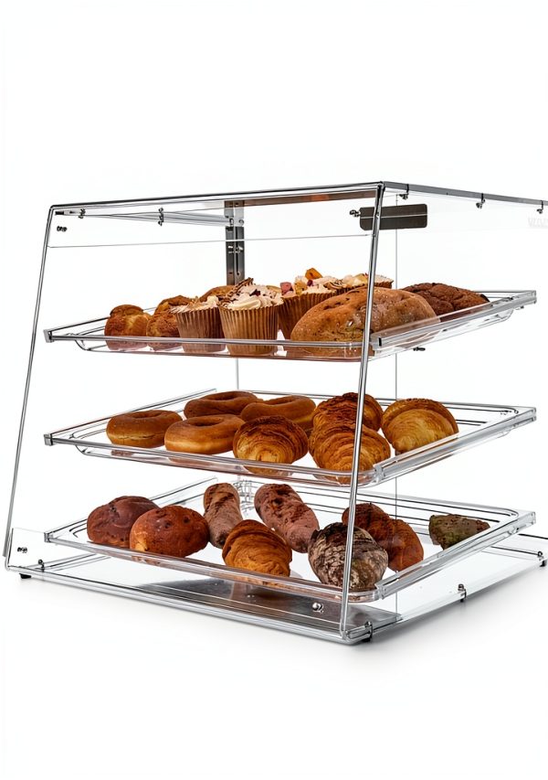 Pastry Display Case VEVOR 3‑Tier Countertop 20.7×17×16.3 Acrylic-1