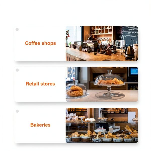 VEVOR Pastry Display Case, 2-Tier Commercial Countertop Bakery Display Case, Acrylic Display Box with Rear Door Access & Removable Shelves, Keep Fresh for Donut Bagels Cake Cookie, 20.7"x13.2"x11.9"-5