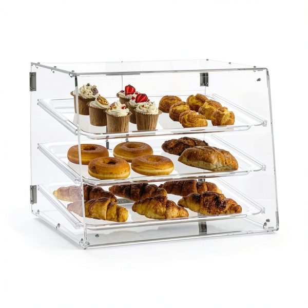 Pastry Display Case VEVOR 3‑Tier Countertop 20.7×17×16.3 Acrylic-9