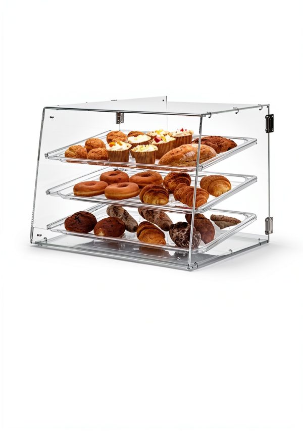 Pastry Display Case VEVOR 3‑Tier Countertop 20.7×17×16.3 Acrylic-4